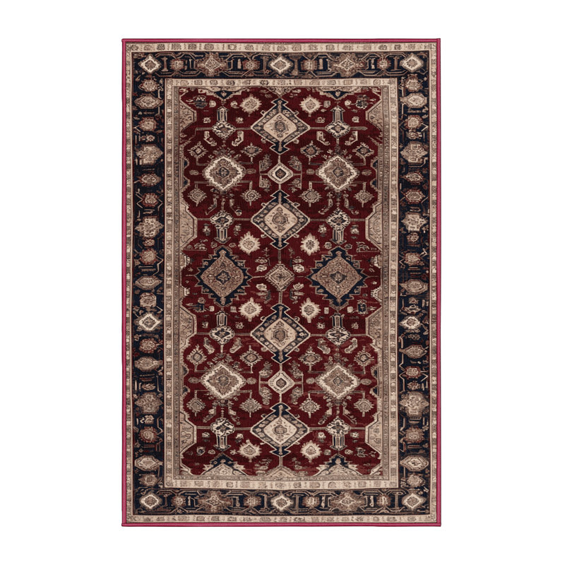 Tapis brun lavable à la machine, Rectangulaire 8 pi x 12 pi