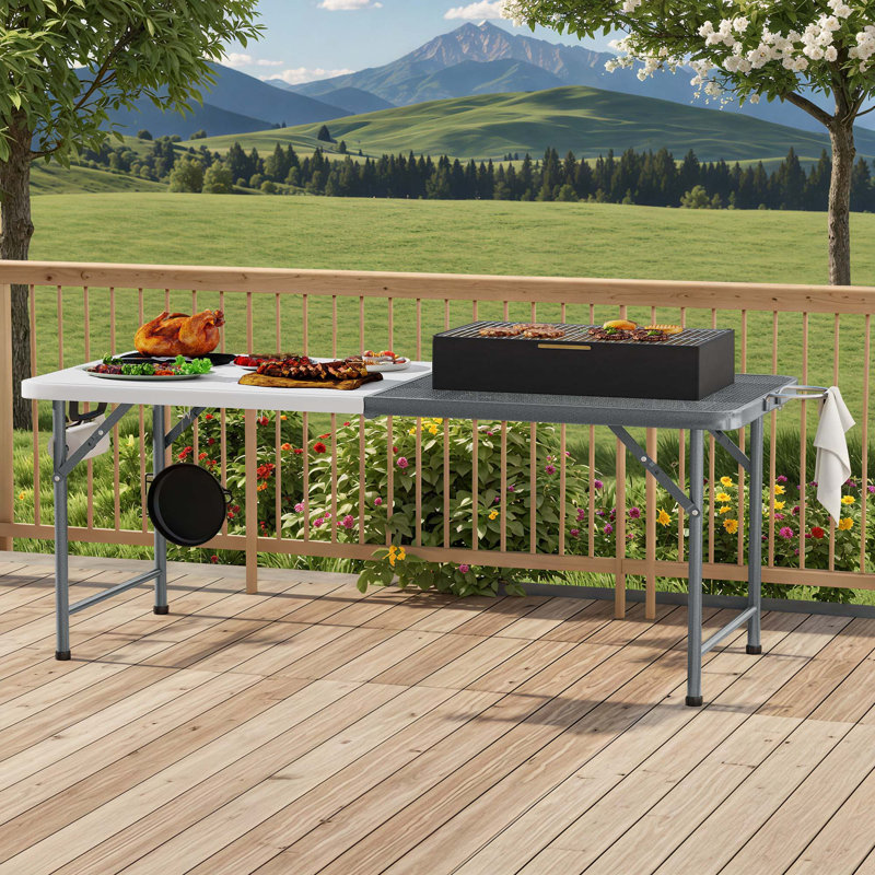 Table de camping Bork, Blanc