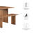 Modway Amistad Wood Dining Table and Bench Set-90924127-90924129
