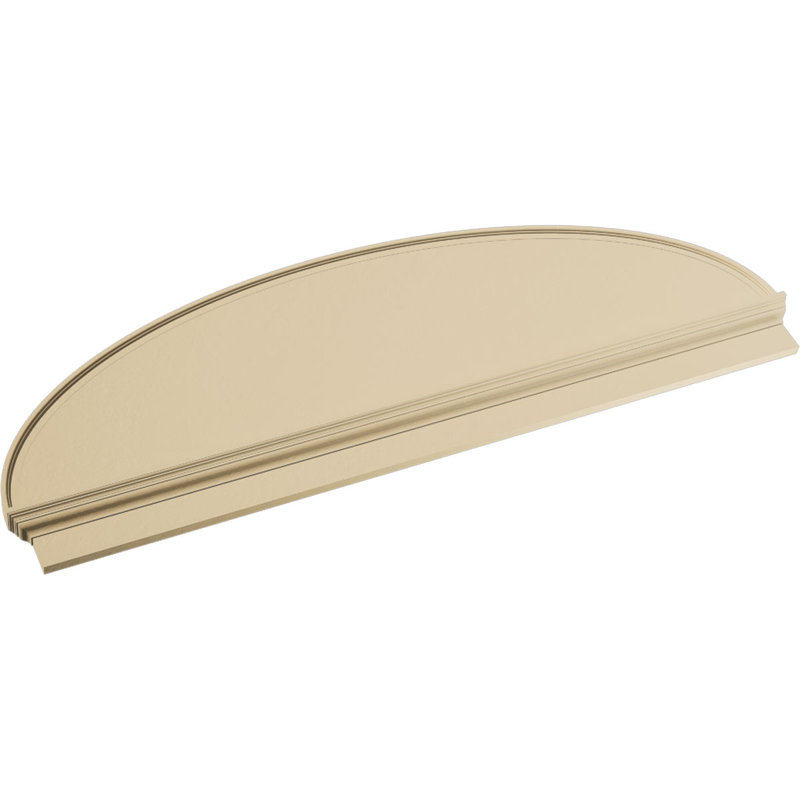 Fronton en uréthane Elliptical Signature, brun clair apprêté, 78 po x 26,375 po x 2,75 po, Combinaison, Lisse