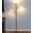 Sky Dome Double 72 in. Industrial 3-Way Dimming LED Floor Lamp with 3 Versatile Adjustable Bowl Shades-62954078