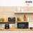 Haden 1.7L Electric Kettle and 700W Microwave Oven Kitchen Appliance Set, Black