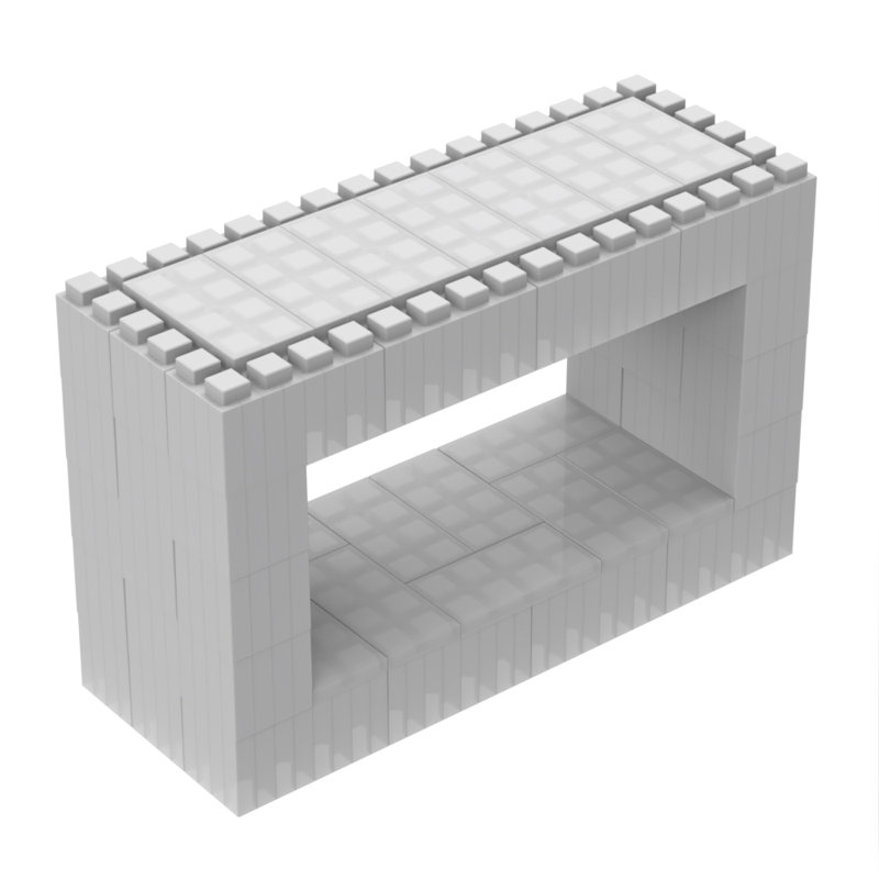 Table de réunion rectangulaire, Blanc
