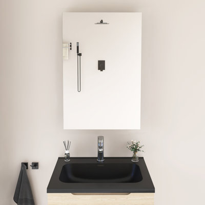 20 Inch Rectangular Medicine Cabinet With Mirror