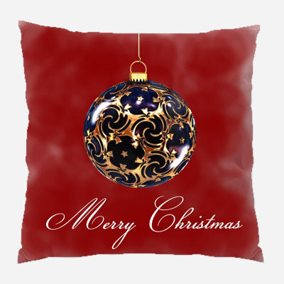 Coussin décoratif en toile de noël ornement de noël intérieur/extérieur 