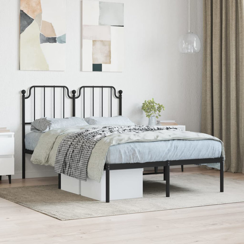 Absar Bed, 150 x 200cm, Black