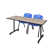 Nicklos T-Base Training Seminar Table, 2 M Stack Chairs