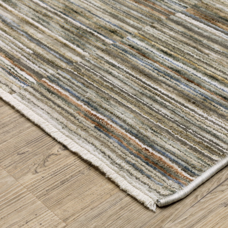 Gloria Distressed Abstract Beige/ Multi Area Rug, Rectangle 6'7" x 9'10"