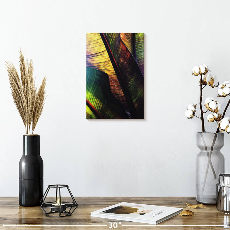 Feuilles de palmier Harnek Vibrant, H 12 po x l 8 po