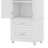 Tall Storage Cabinet With Two Drawers-113855075