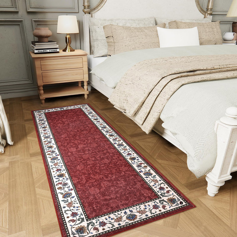 Tapis lavable Farmhouse Floral, Tapis de couloir 2 pi x 6 pi