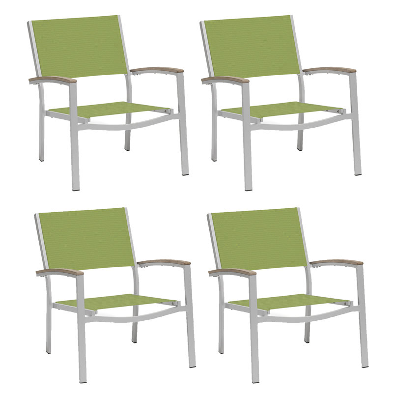 Travira Outdoor Lounge Chair, Tekwood Vintage, Go Green