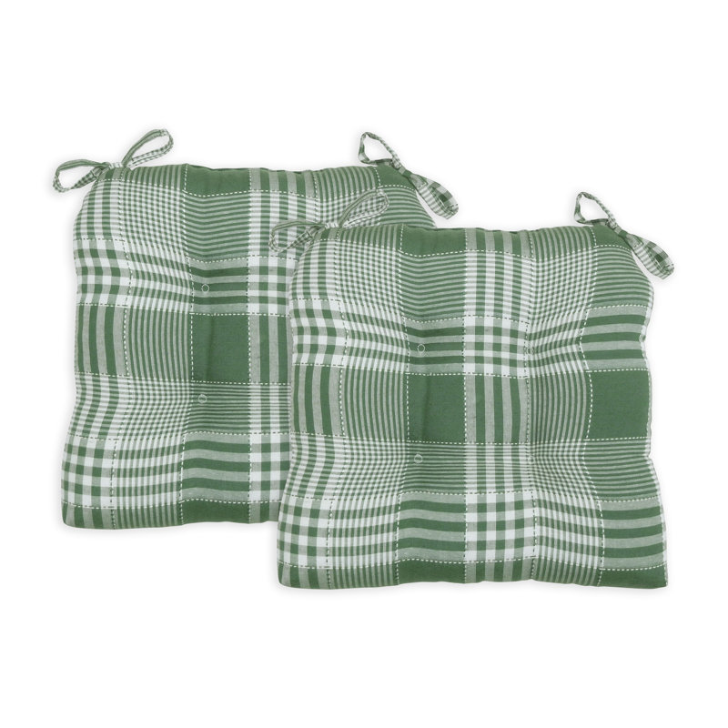 Outdoor 3'' Dining Chair Chair Pad, Olive Green