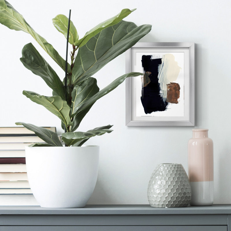 Goldenrod Patch I - impression encadrée, H 28,5 po x l 20,5 po, Argent argent