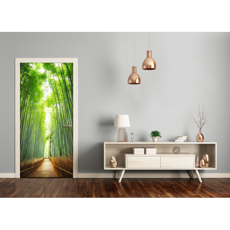 Bamboo Way Adhesive Door Decal