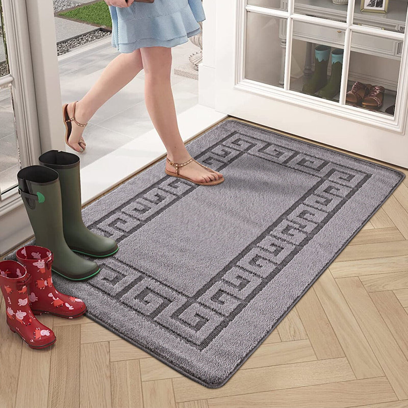 Tamms Machine Woven Dark Grey Indoor Rug, Rectangle 40 x 60cm