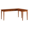 Malani Solid Wood Writer's L-Shape Desk