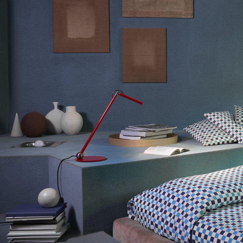 Calamaio LED Desk Table Lamp, Red