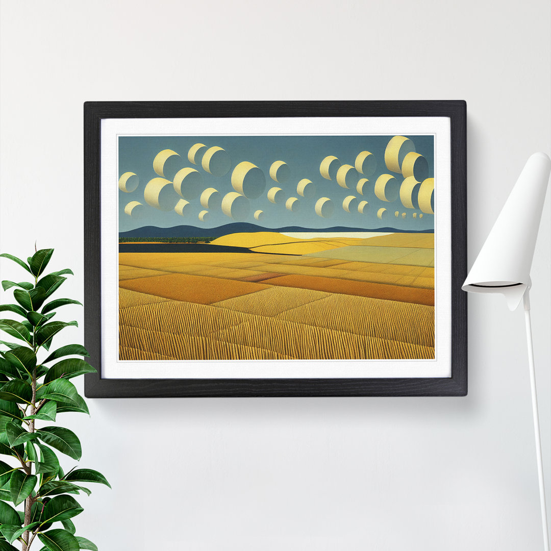Evolving Wheat Field - Framed Print