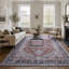 Geometric Cotton and Chenille Flatweave Area Rug-463678124