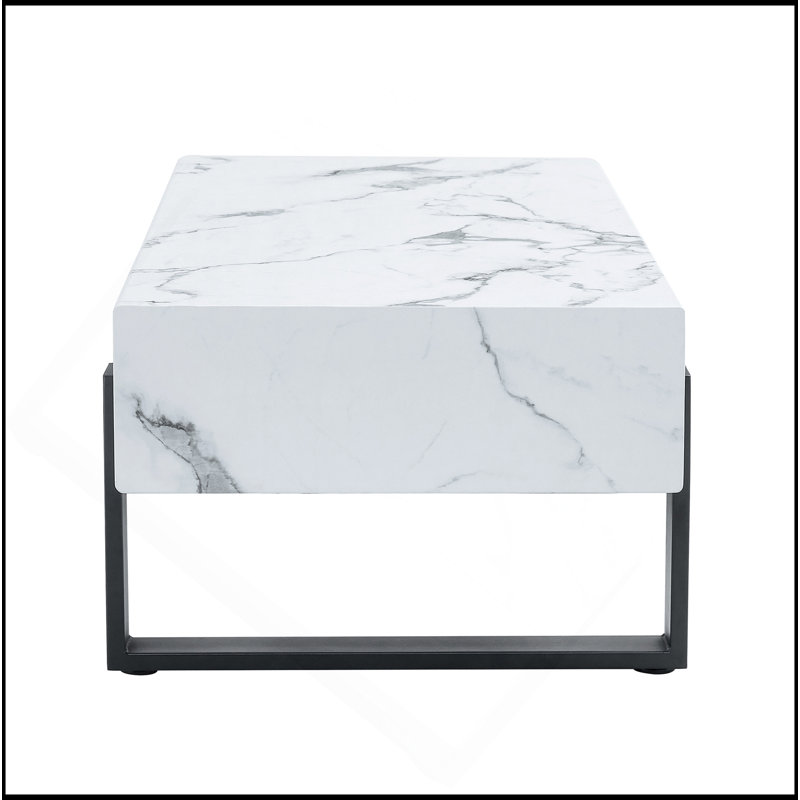 Table basse robuste et élégante en bois aggloméré au design moderne pour une utilisation polyvalente