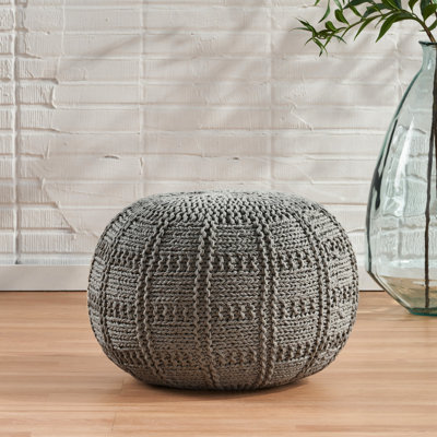 Pouf rond en coton 20 x 20 Yuny