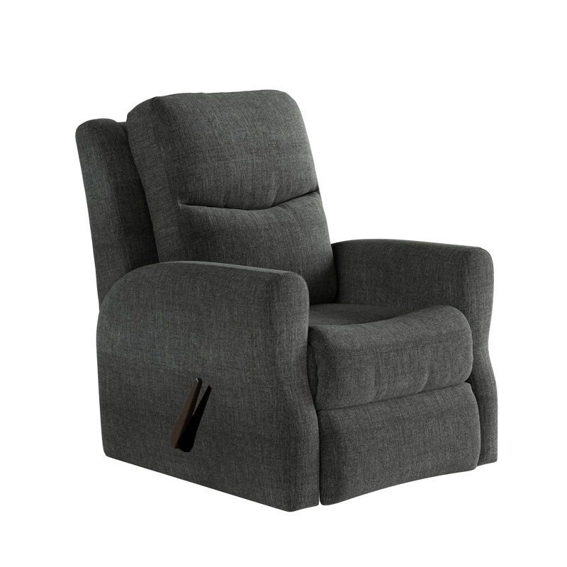 Fame Rocker Recliner, Charcoal Gray, Manual Rocker