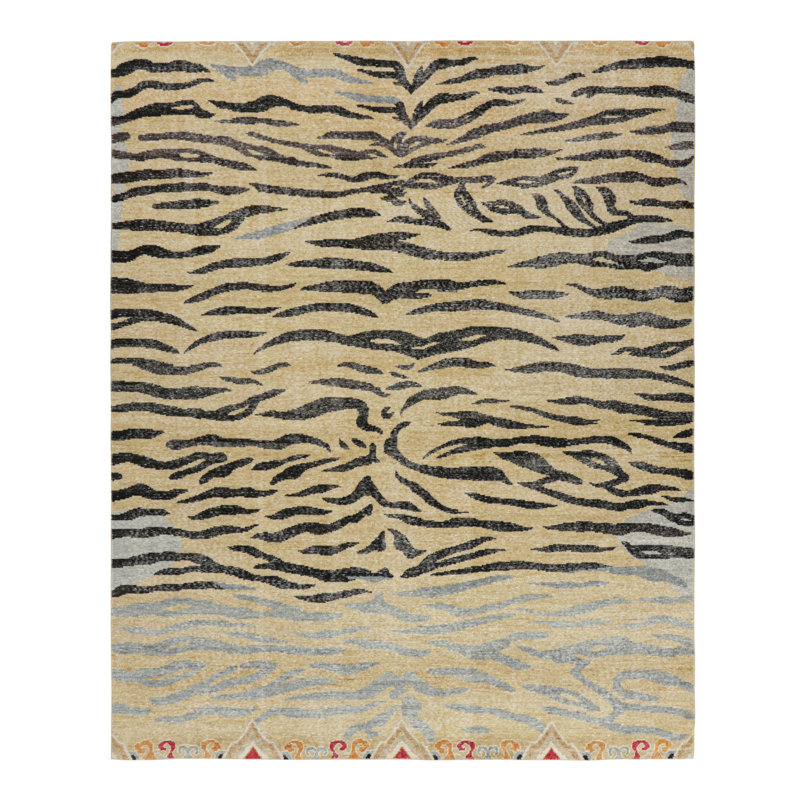 Distressed Homage Geometric Area Rug, Rectangle 10' x 14'