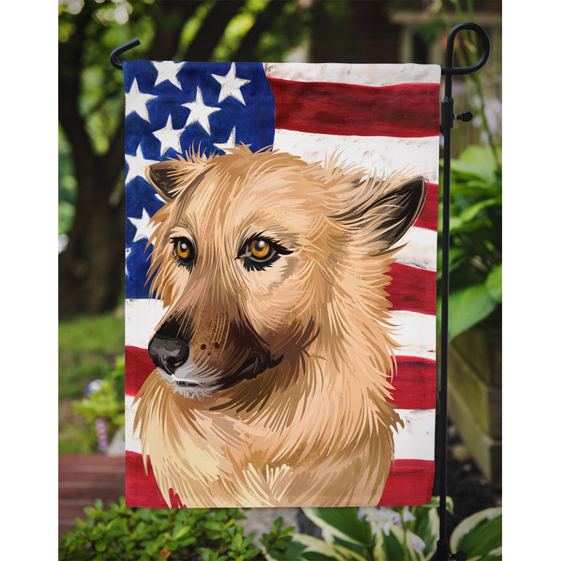 Polyester à 2 côtés 15 x 11 po drapeau de jardin, Chien de Garafia