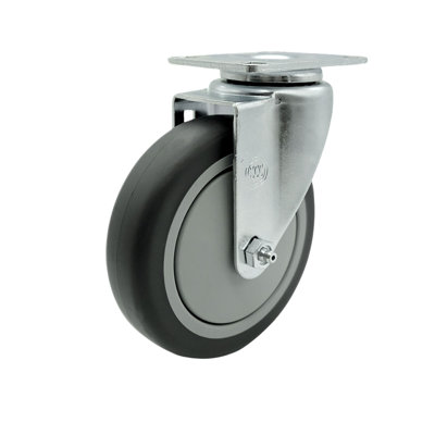 Thermoplastic Rubber Swivel Caster -  Service Caster, SCC-20S514-TPRB-TP2