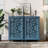 Small Accent Cabinet With Single Door, Storage Cabinet With Adjustable Shelf, Sideboard Buffet For Living room, Dining Room, Blue-784159862