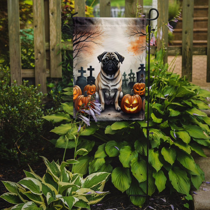 Drapeau de jardin en polyester double face H 15,5 po x l 11,25 po