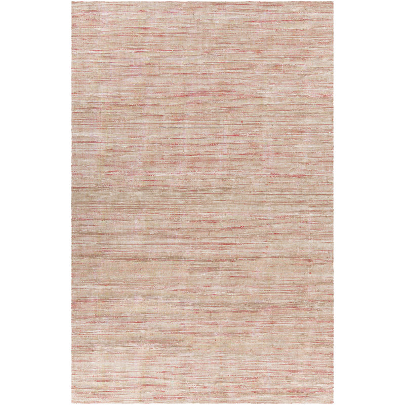 Tapis rose / naturel Kraft, 5 pi x 7 pi 6 po