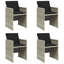 Outdoor Patio Dining Armchair with Cushion-1161810056