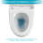 Ceramic Toilet With Efficient And Serene Seat Dual Flush Function Tranquil