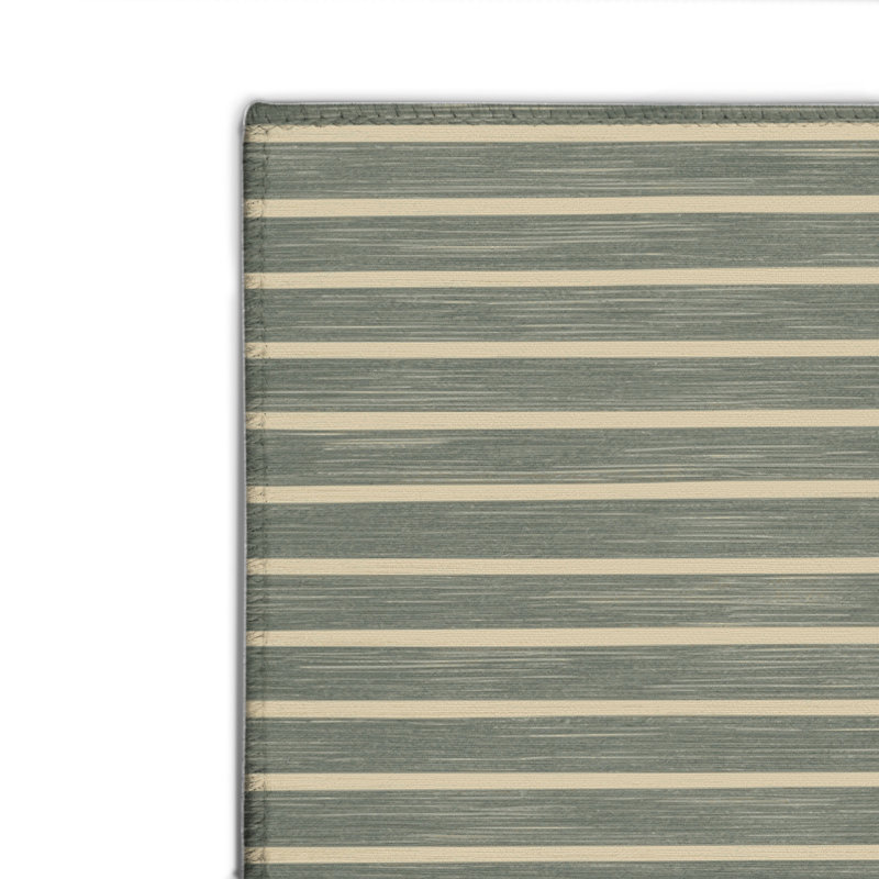 Tapis intérieur / extérieur brun HorizontalStripes, Rectangulaire 2 pi x 3 pi
