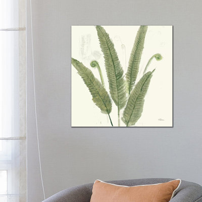 Forest Ferns II Dark by Albena Hristova - Painting on Canvas