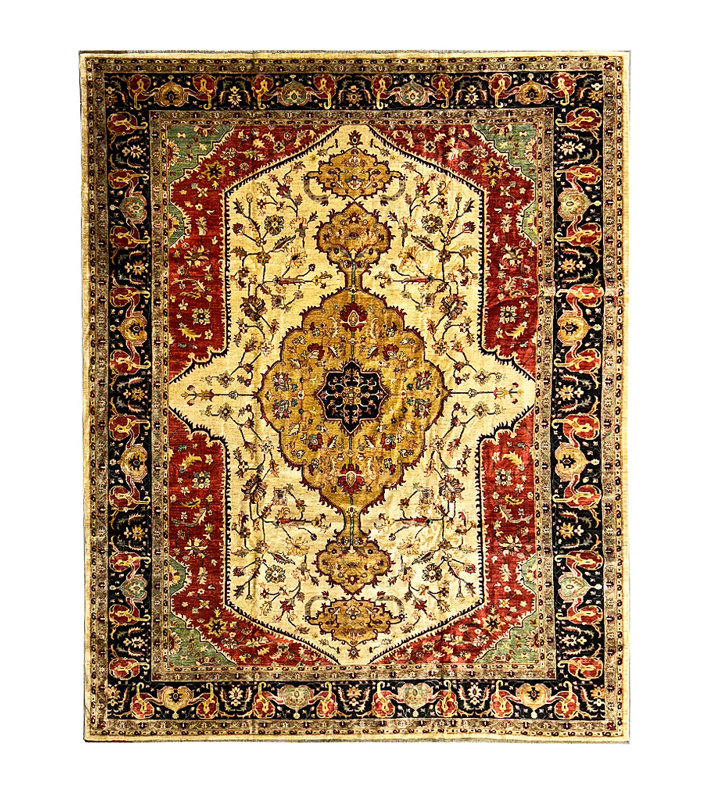 12 x 15 New Chobi Peshawar grand tapis Serapi # 10030