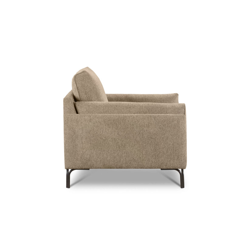 Naples Chair, Beige Polyester Blend
