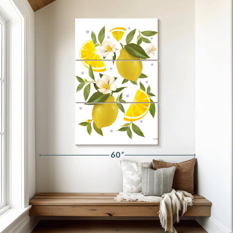 Yarlin citron citron botanique, H 50 po x l 32 po