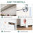 60"X80" Raised 6-Panel Textured White Primed Molded Sliding Closet Doors With Installation Hardware Kit and Satin Nickel Finger Pull-119716594