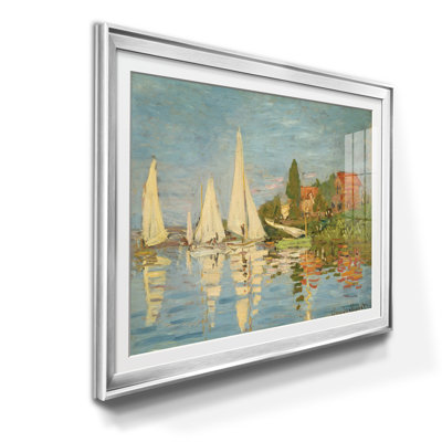 Regatta at Argenteuil - Reproduction d'art sur papier encadrée