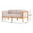 Haven Teak Outdoor Sofa with Sunbrella Cushions-66452865