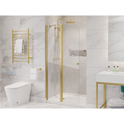 Porte de douche sans cadre l 33,3 po x H 72 po Anzzi