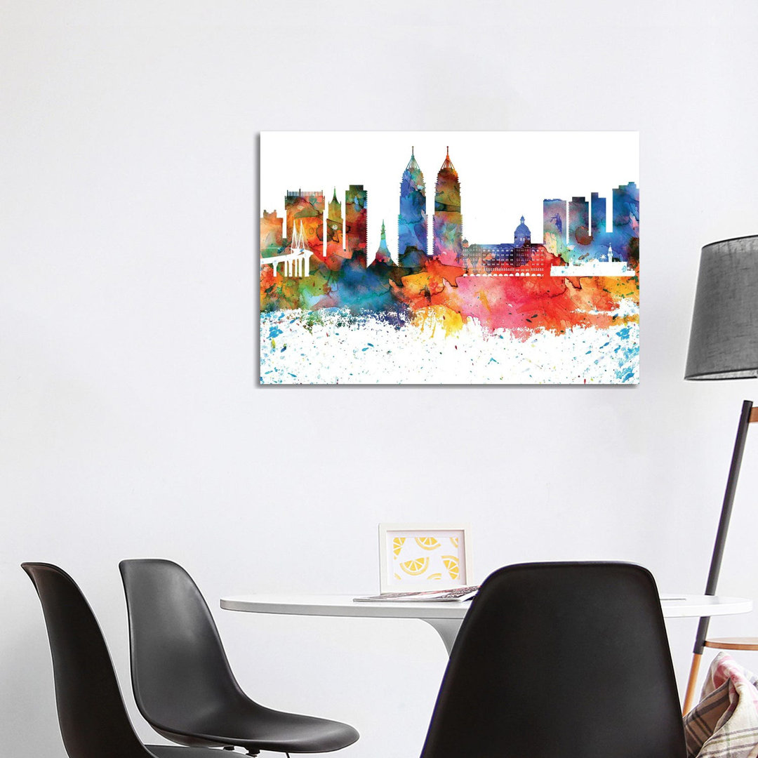Mumbai Skyline by WallDecorAddict - Wrapped Canvas Painting