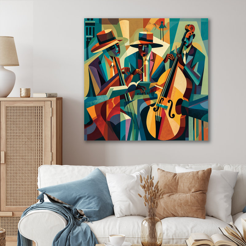 «Jazz Performance on Stage III», impression sans cadre sur métal, H 16 po x l 16 po x P 1 po