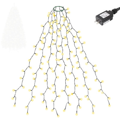 300 lumières de rideau de fenêtre à DEL avec 8 modes de lumières DEL Fariy