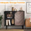 Armoire de rangement 31,5 "avec tablette et portes, armoire buffet moderne avec rangement, armoire d'appoint autoportante pour salle à manger, salon, entrée