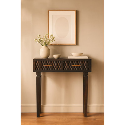 80cm Solid Wood Console Table