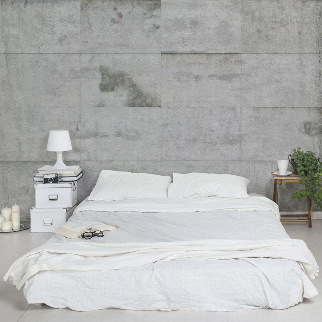 Large Concrete Slabs 1.9m x 288cm Wallpaper Roll